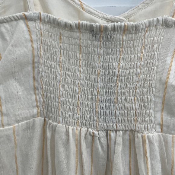 Cotton On Beth Button Front Cream and Tan Striped Dress NWTS - Picture 9 of 13